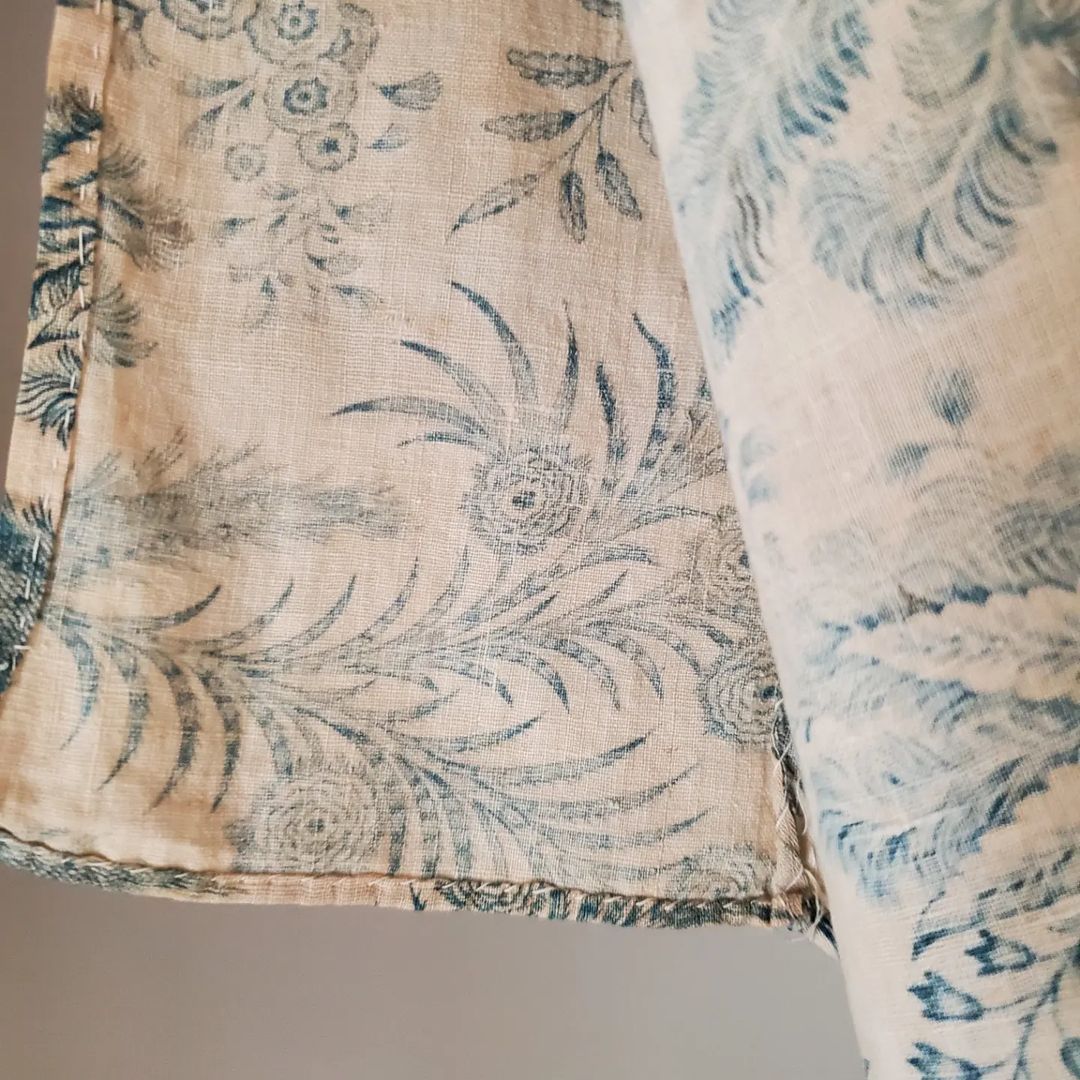 China Blue Quilt Top Coverlet