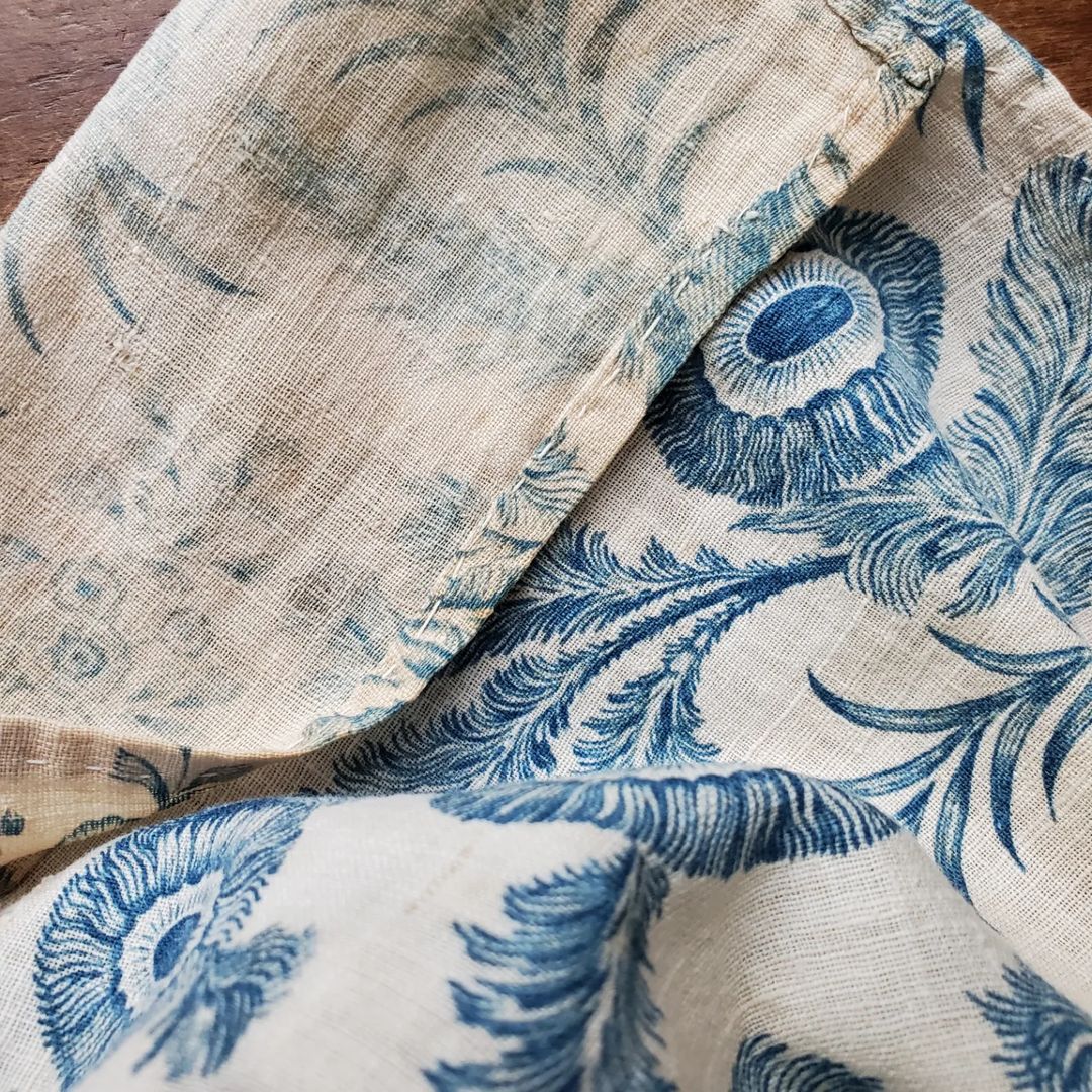 China Blue Quilt Top Coverlet