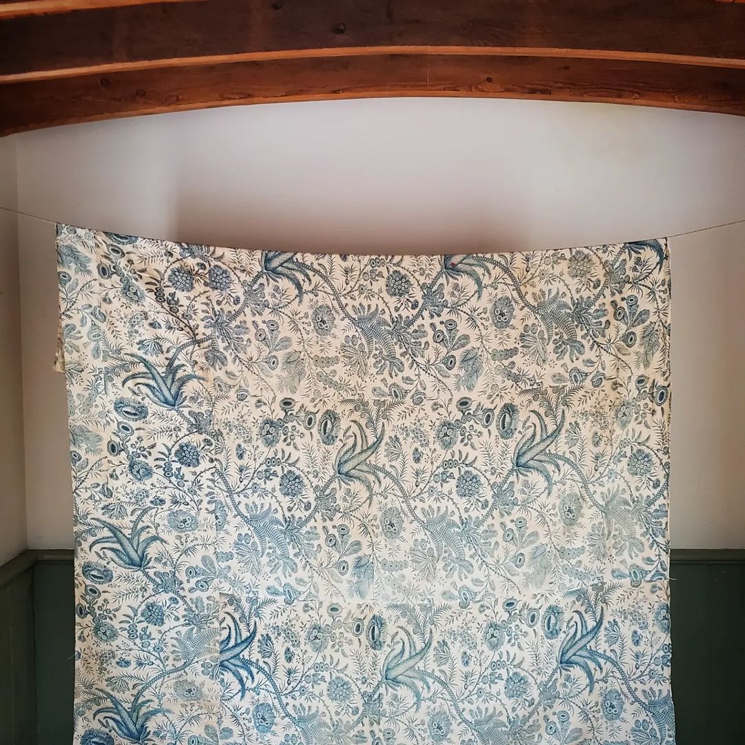 China Blue Quilt Top Coverlet