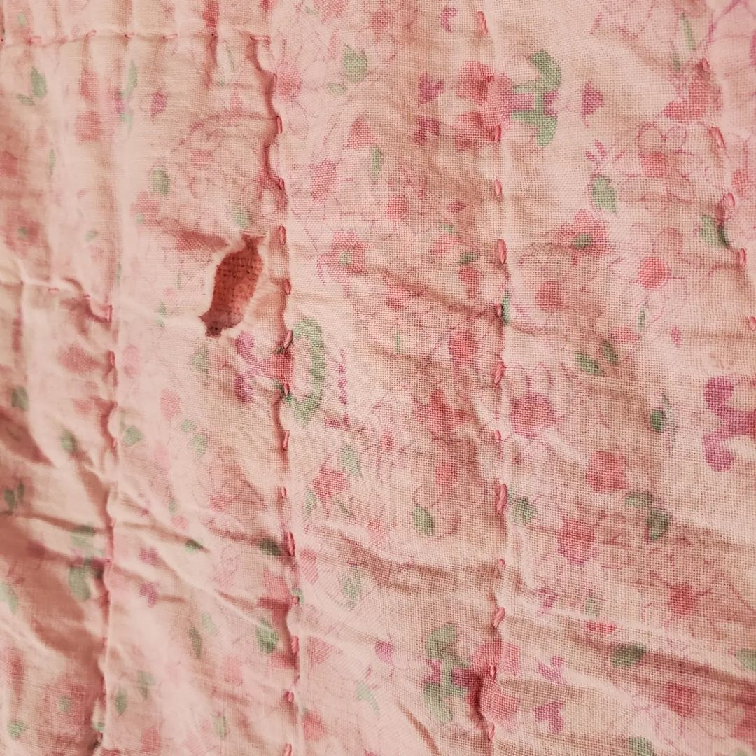 Pink Flour Sack Quilt