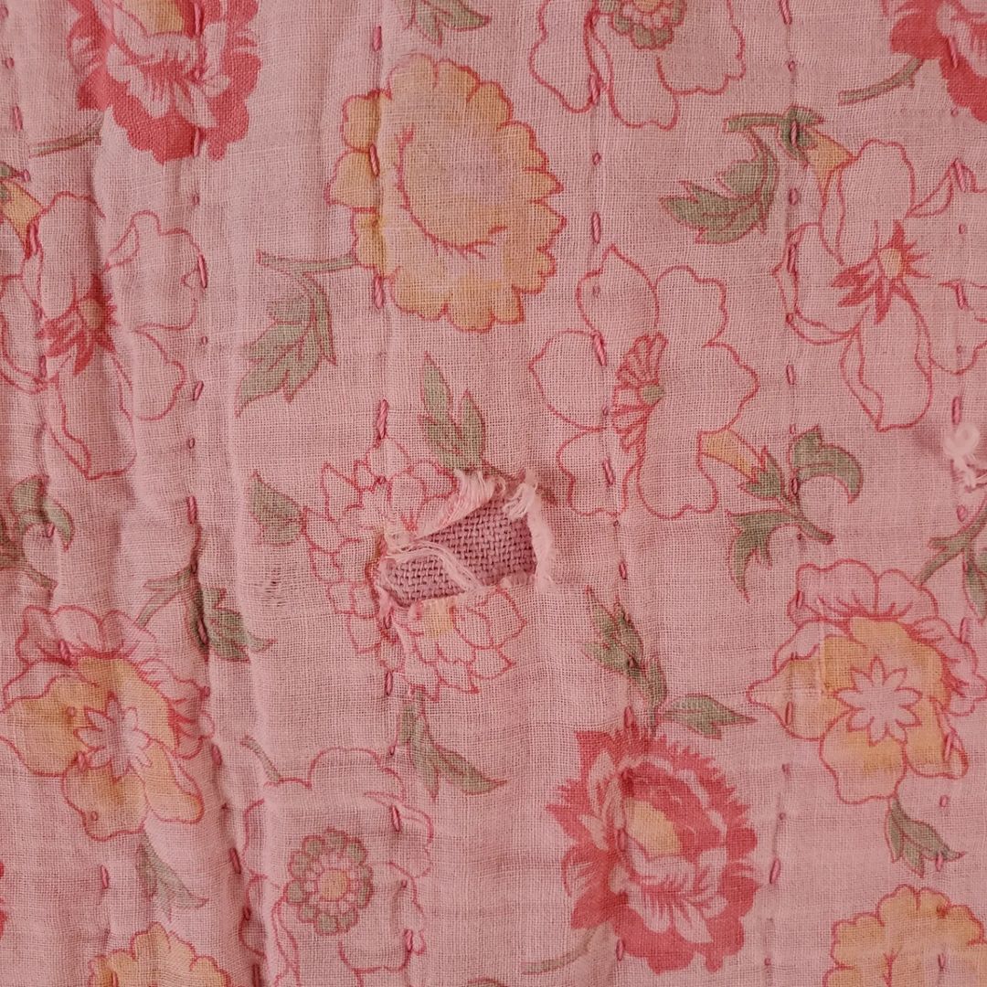 Pink Flour Sack Quilt