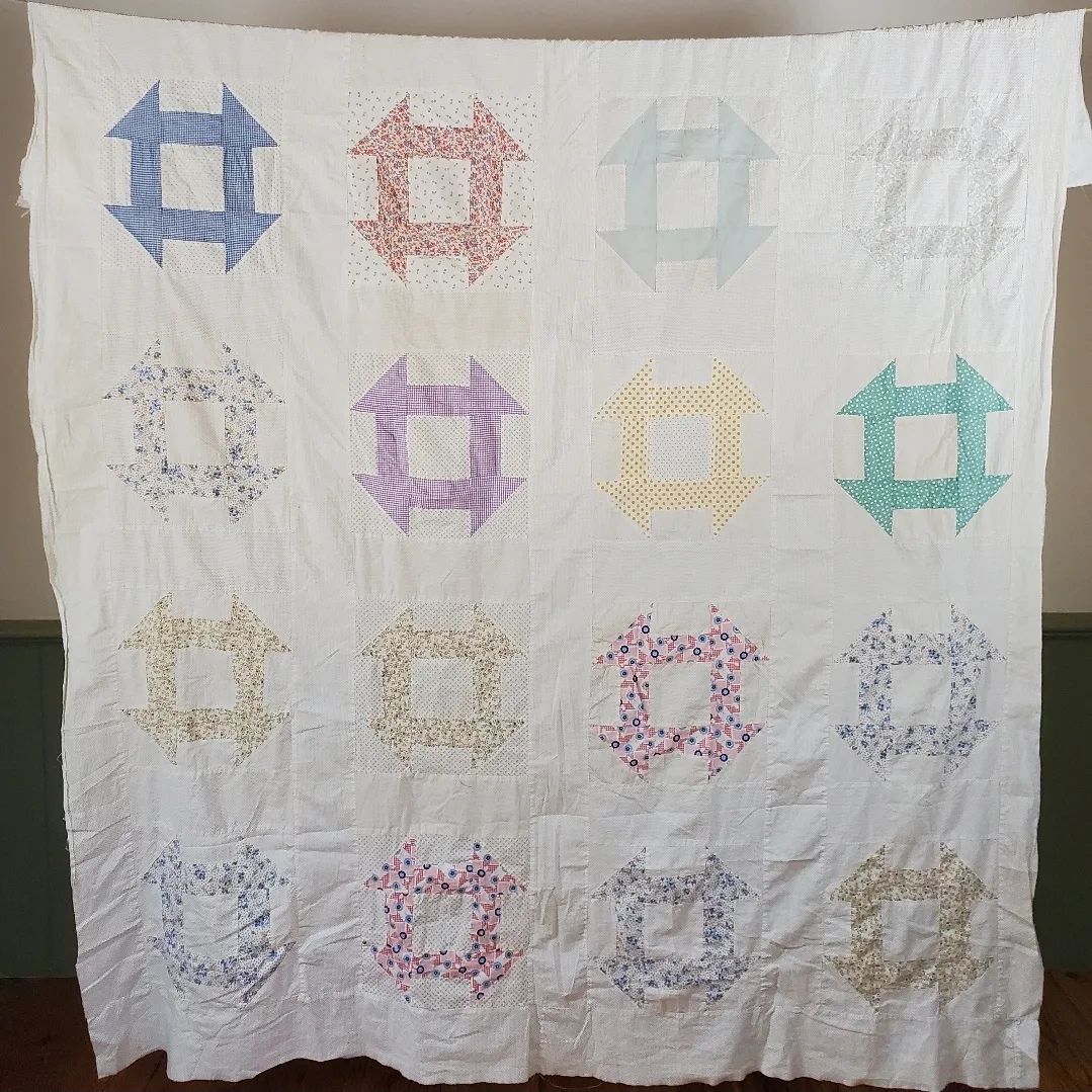 Churn Dash Quilt Top 2