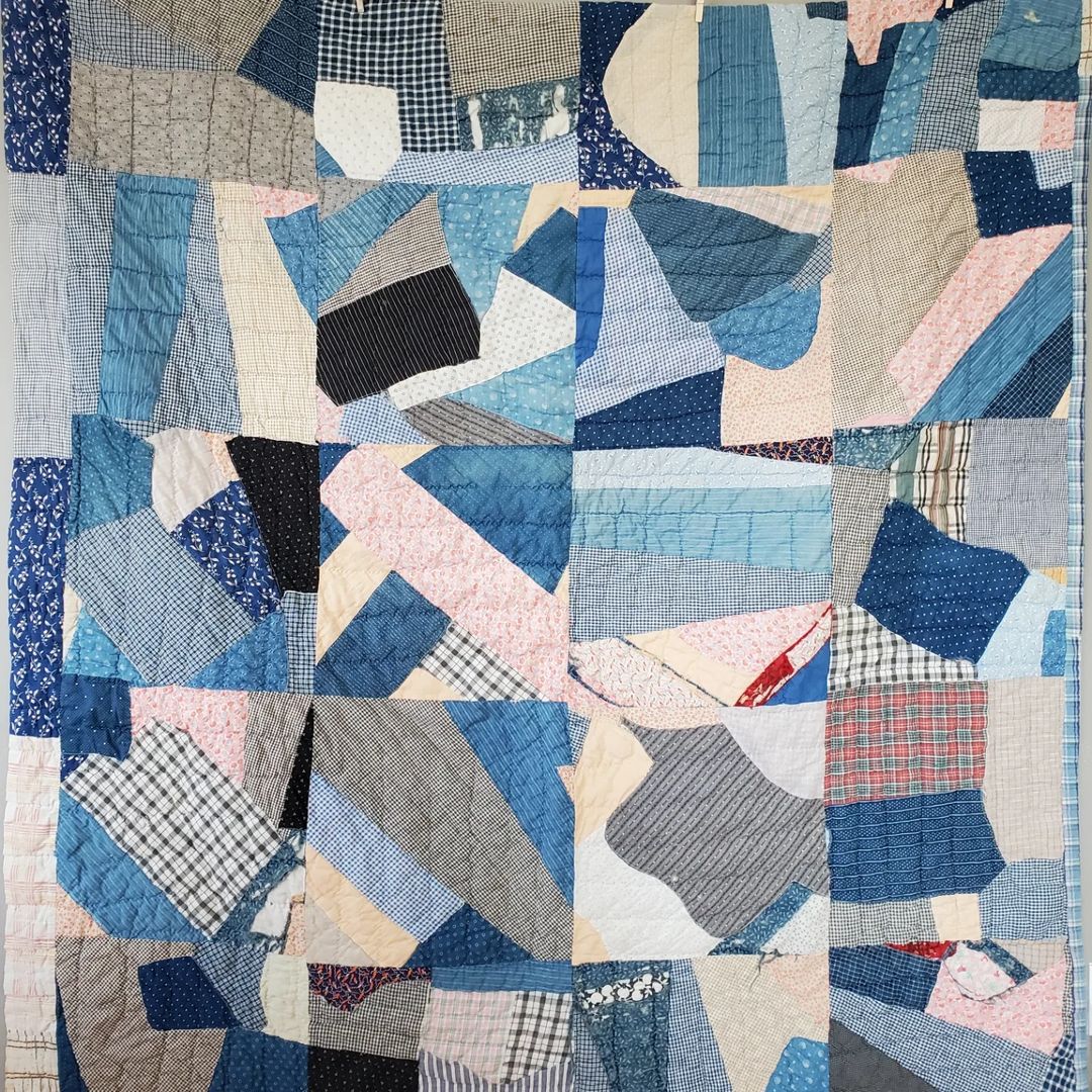 Patchwork Indigo Quilt