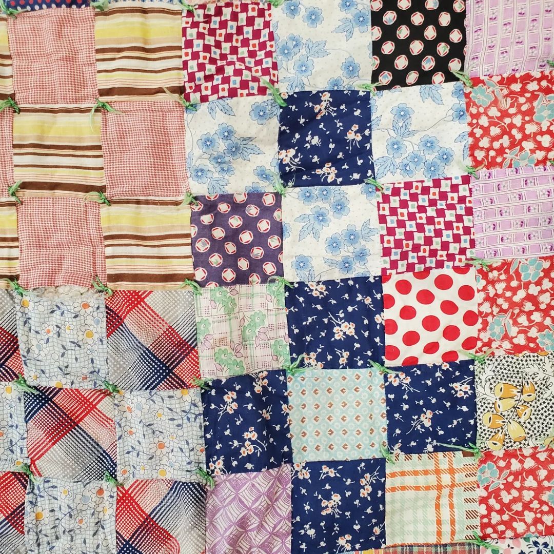 Hand Tied Patchwork Quilt