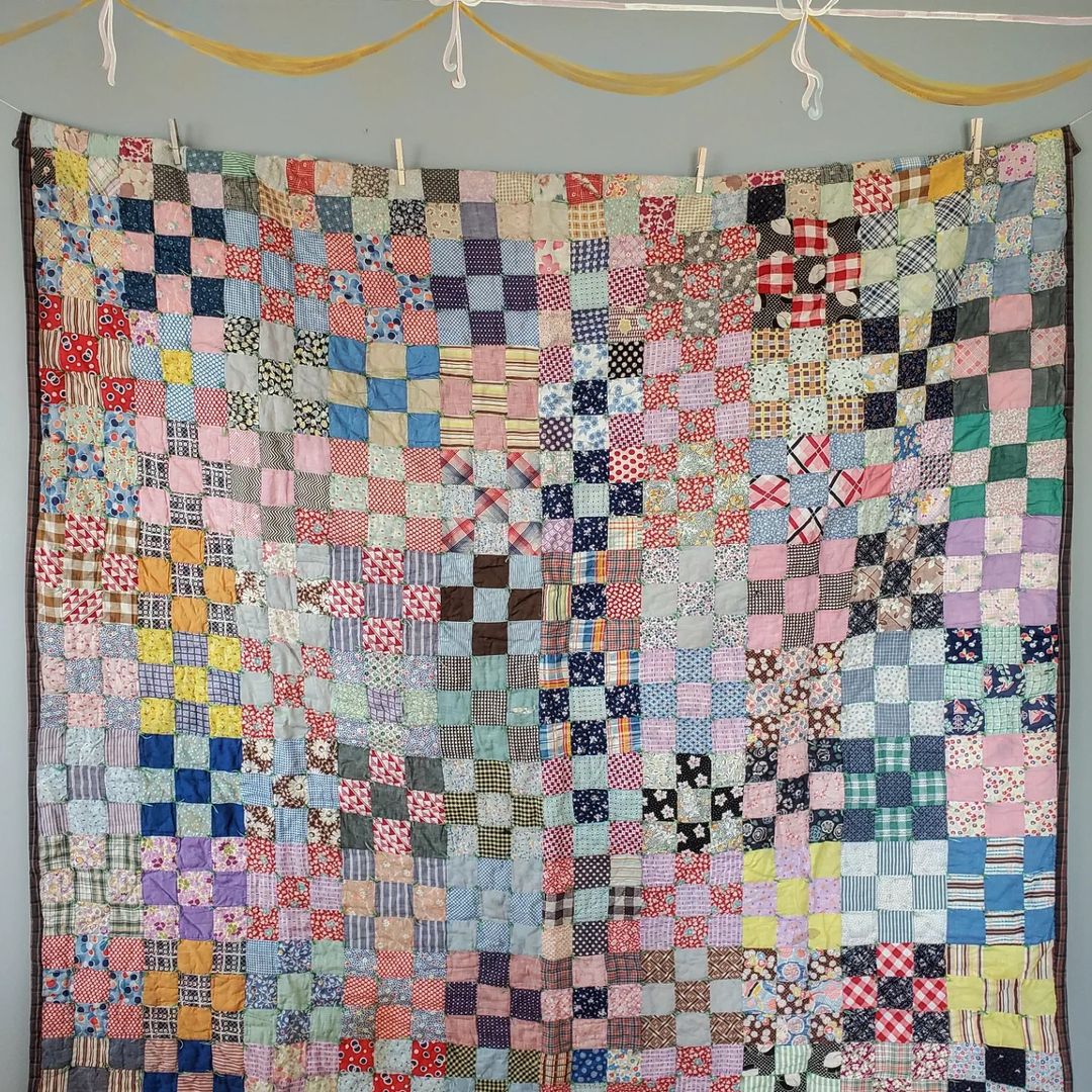 Hand Tied Patchwork Quilt