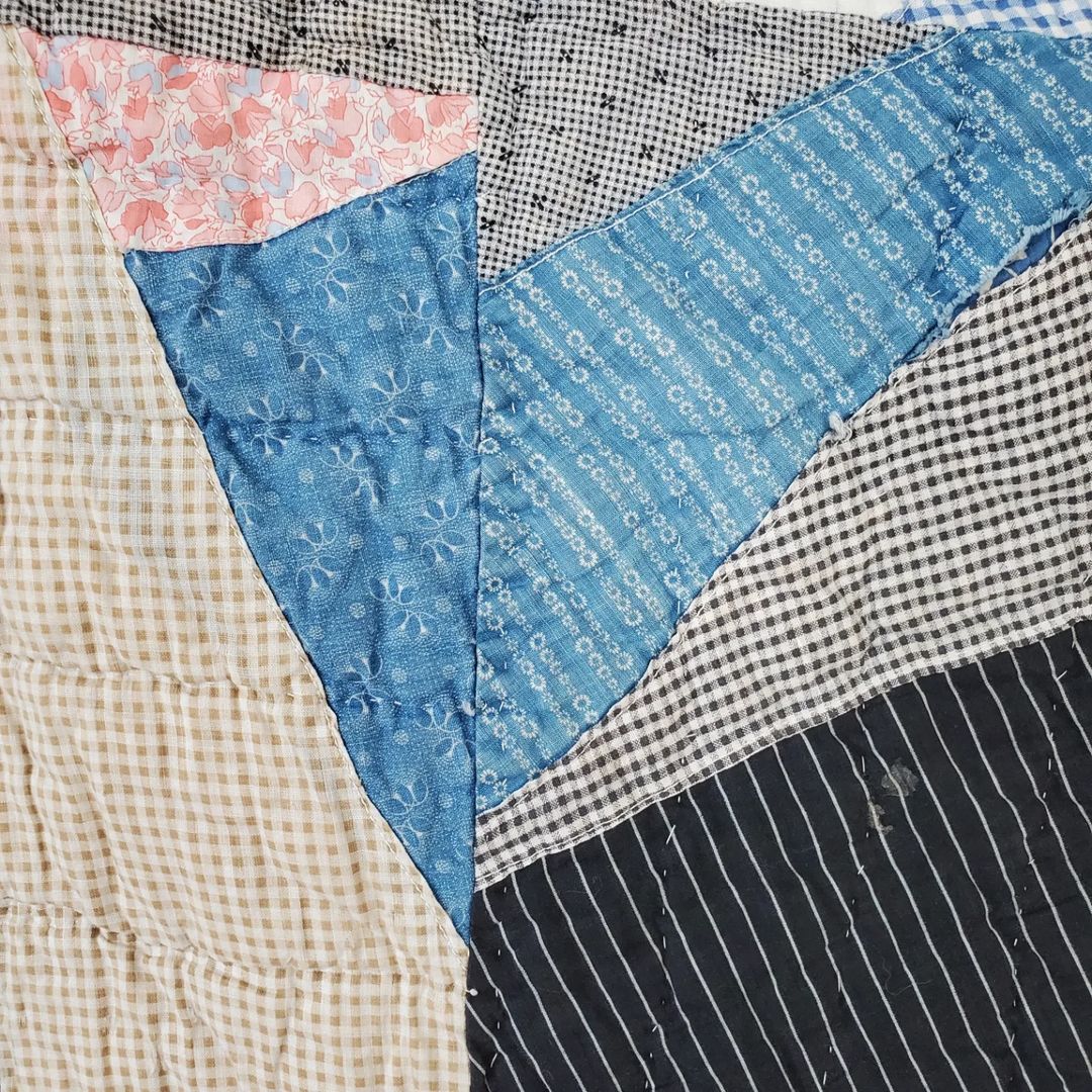 Patchwork Indigo Quilt