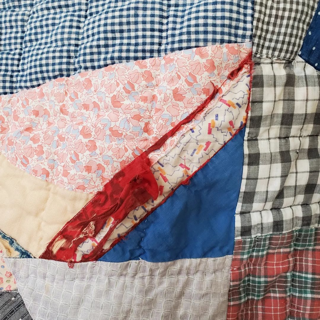 Patchwork Indigo Quilt