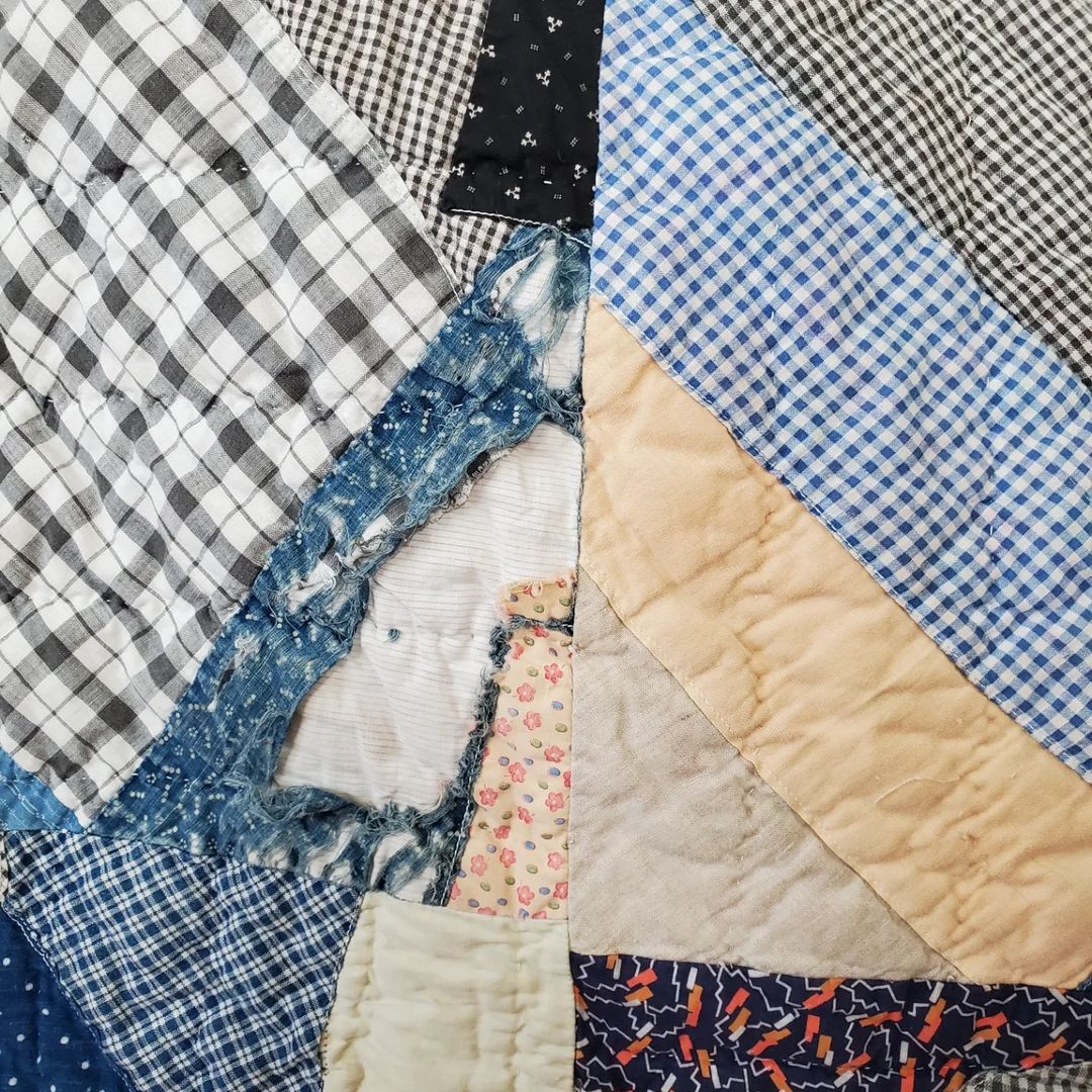 Patchwork Indigo Quilt