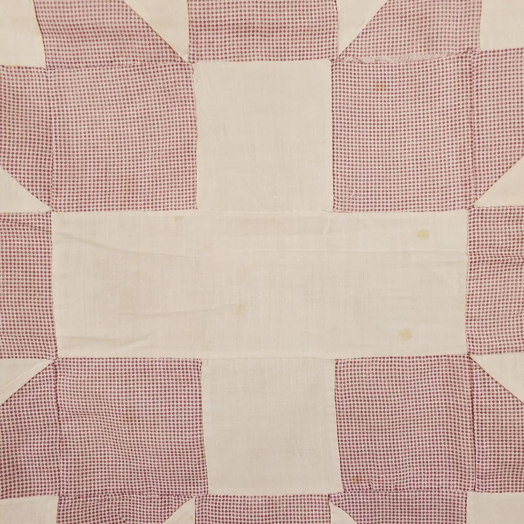 Pink Sashed Quilt Top