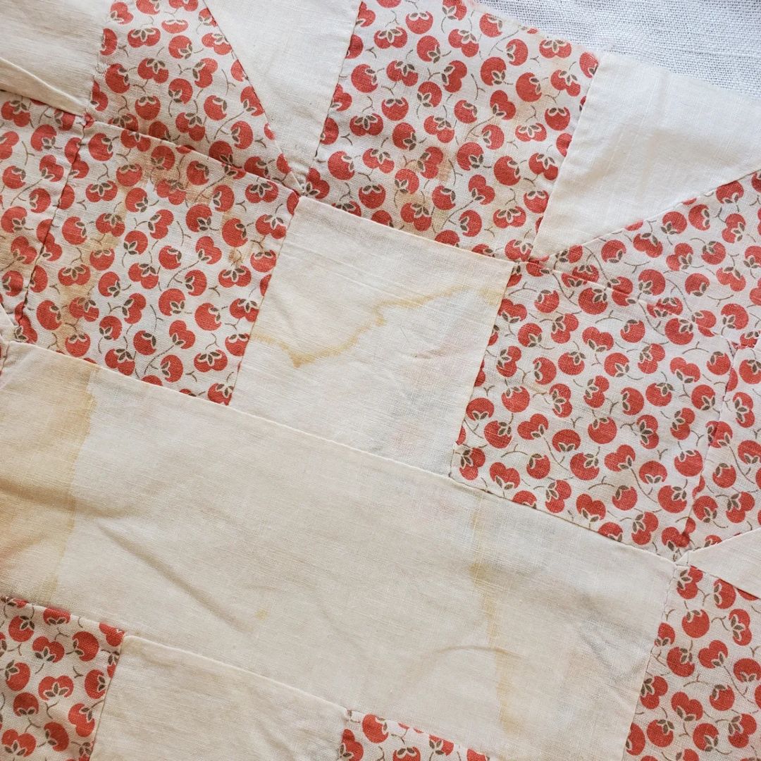 Pink Sashed Quilt Top