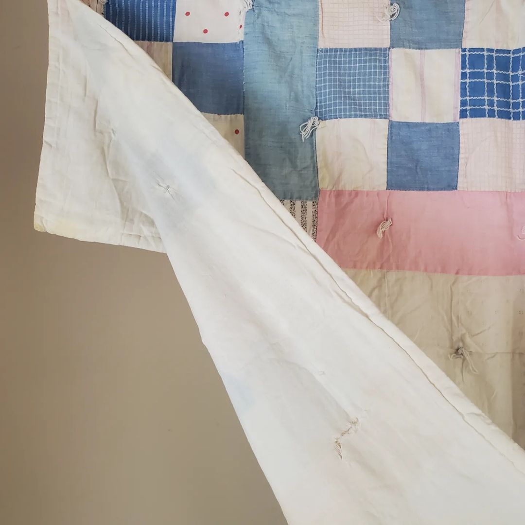 Hand Tied 9 Patch Quilt
