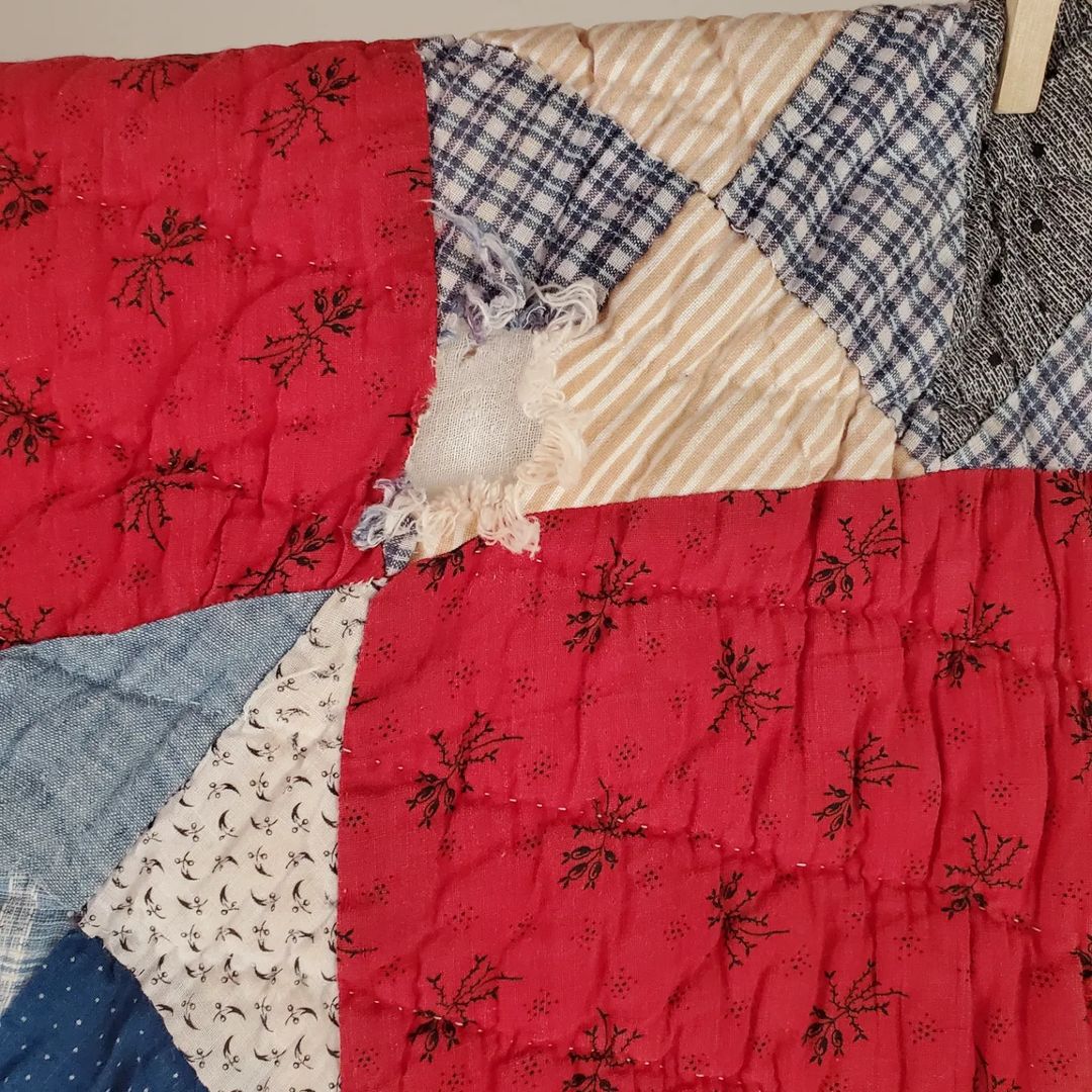 Indigo and Red Quilt