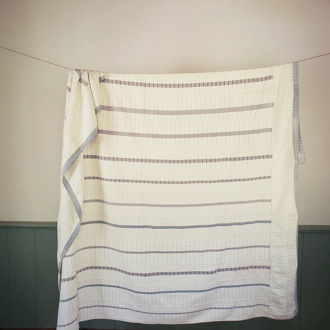 European Wool Coverlet, Grays