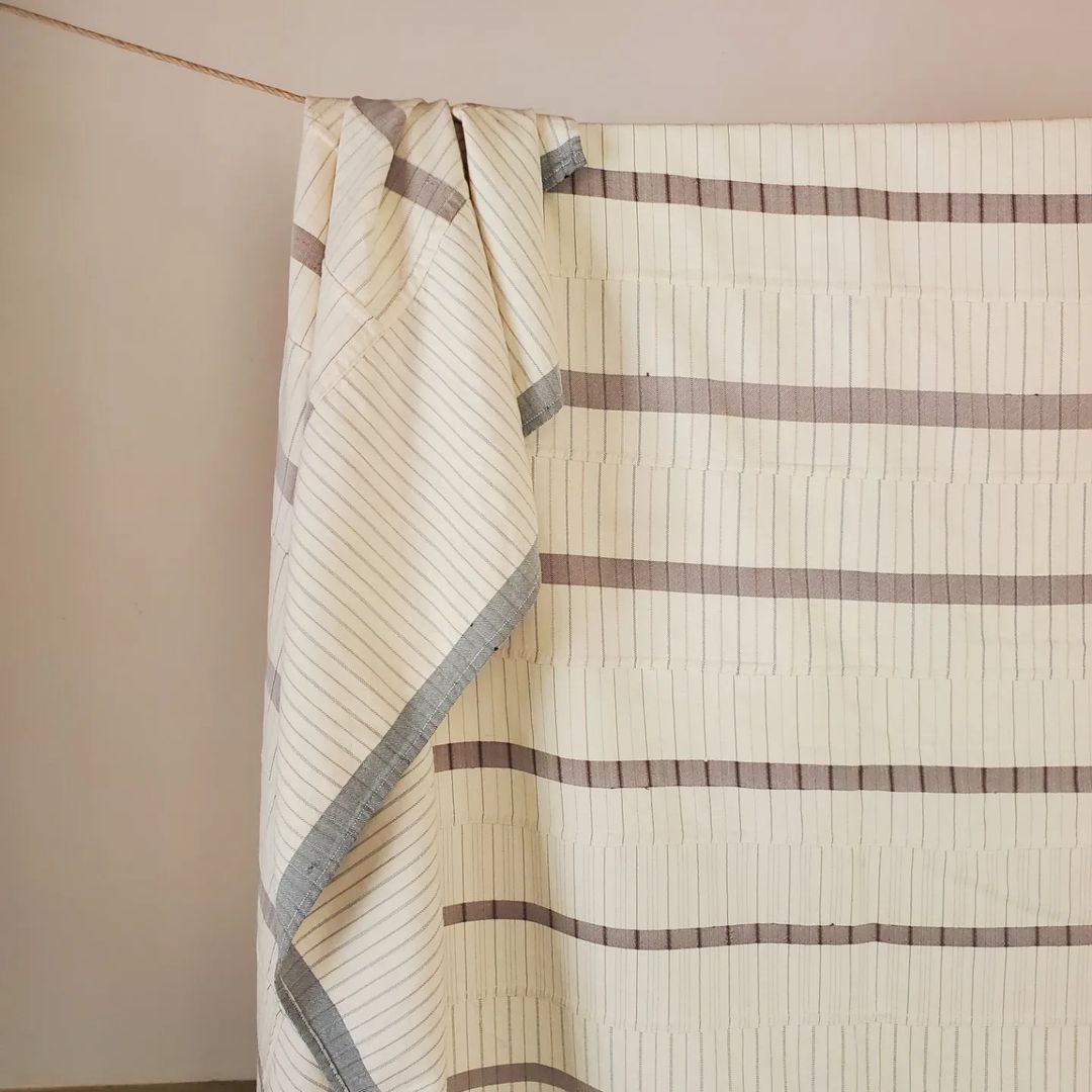 European Wool Coverlet, Grays
