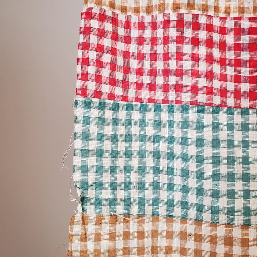 Gingham and Stripes Quilt Top