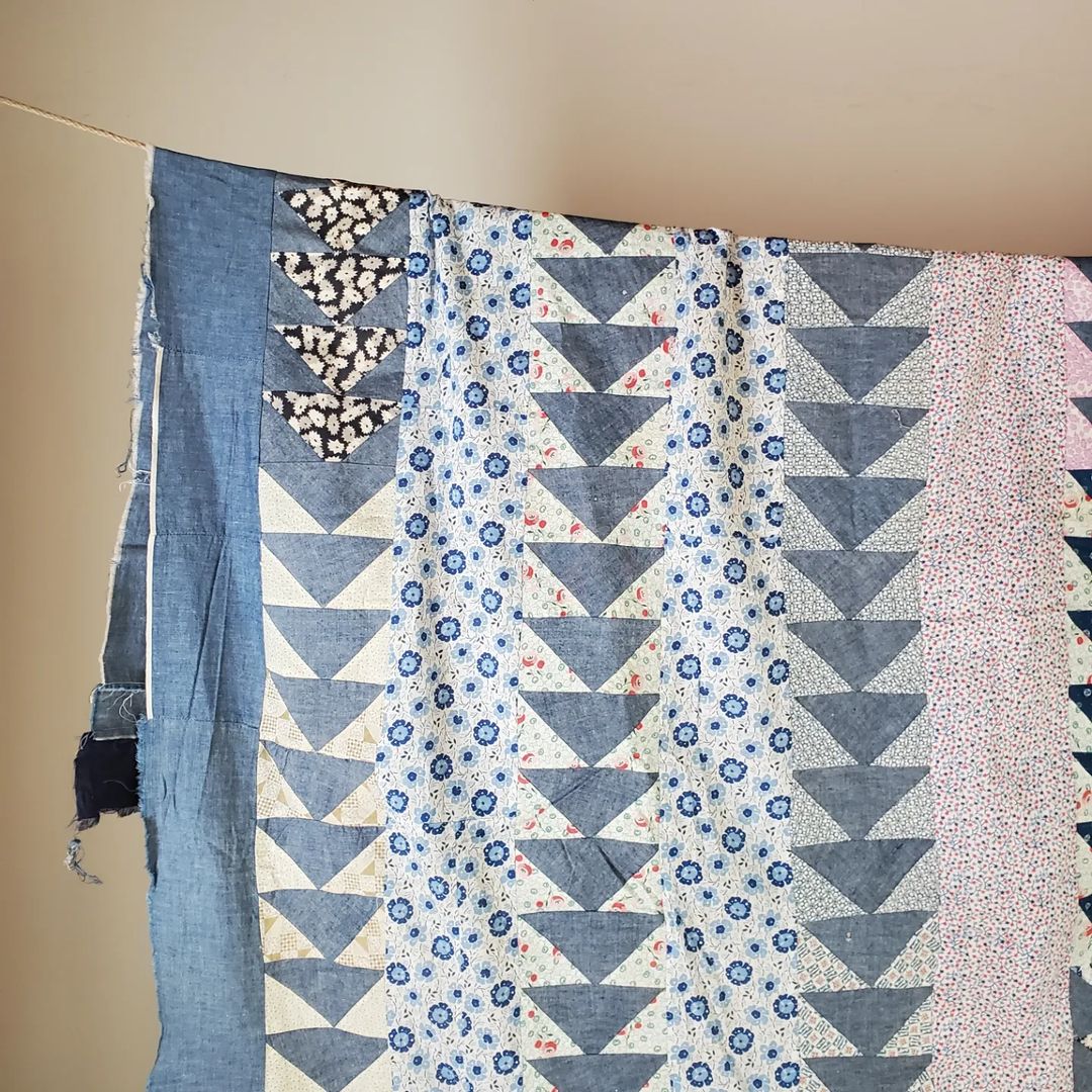 Flying Geese Quilt Top