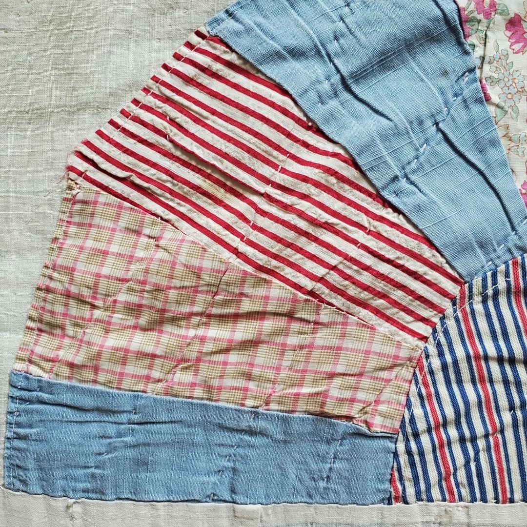 Fans Sack Cloth Quilt