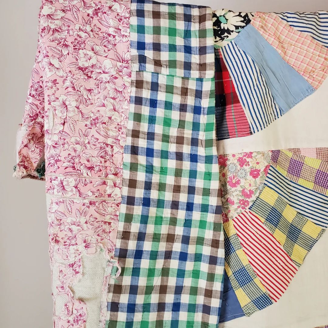 Fans Sack Cloth Quilt