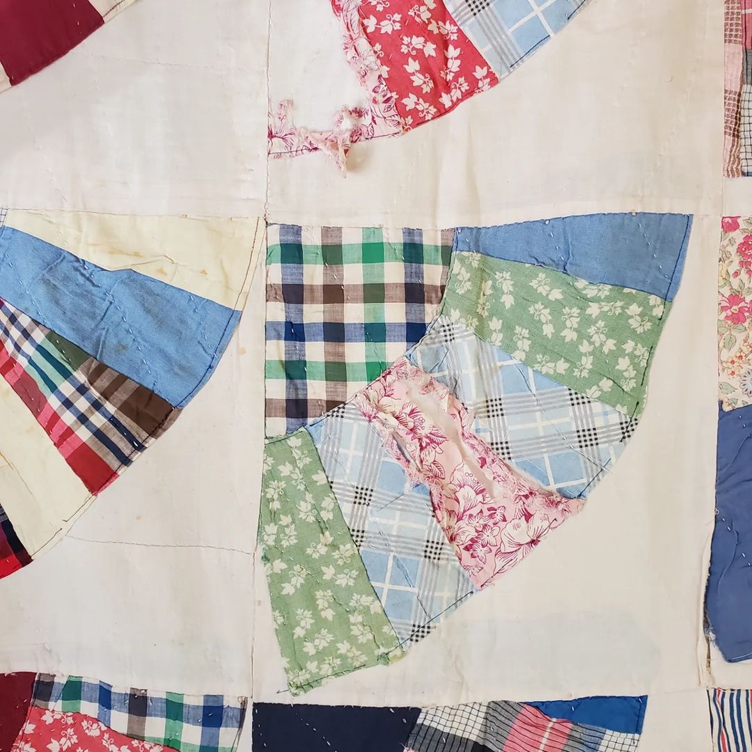 Fans Sack Cloth Quilt