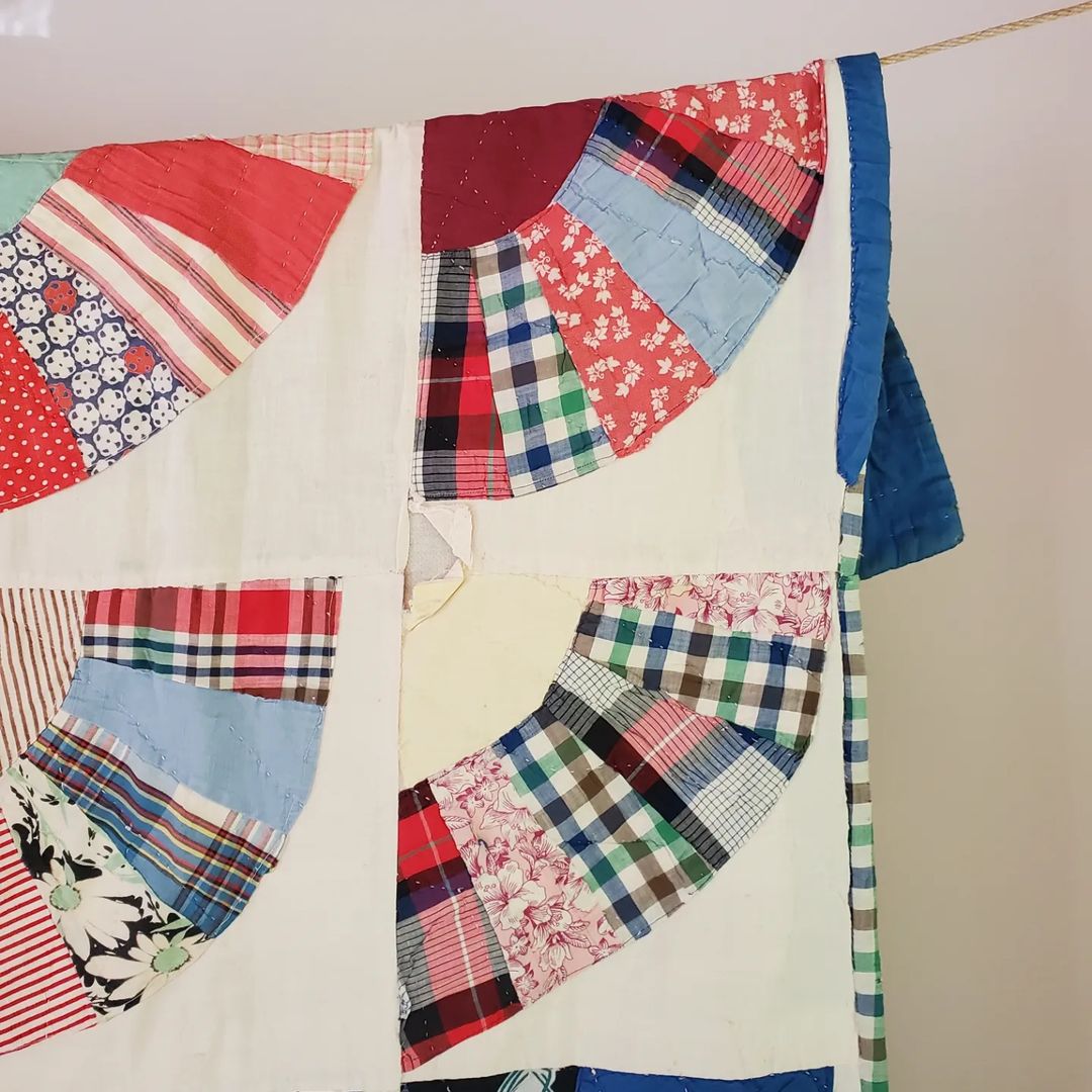 Fans Sack Cloth Quilt