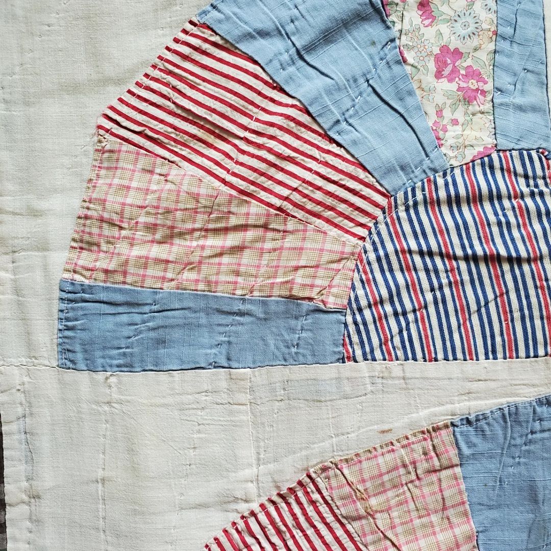 Fans Sack Cloth Quilt