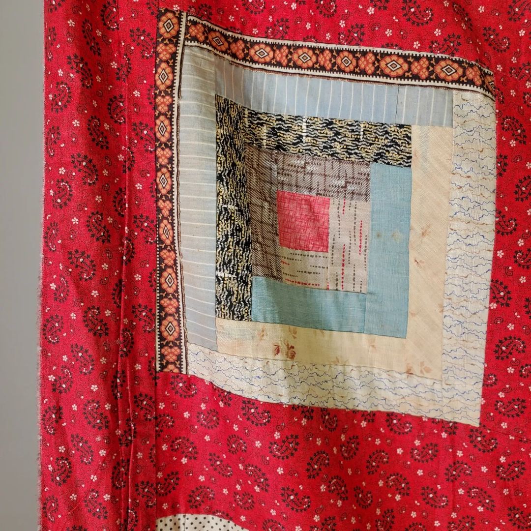 Paisley Log Cabin Quilt