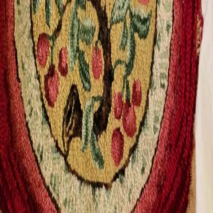Hand hooked Cherry Tree Rug