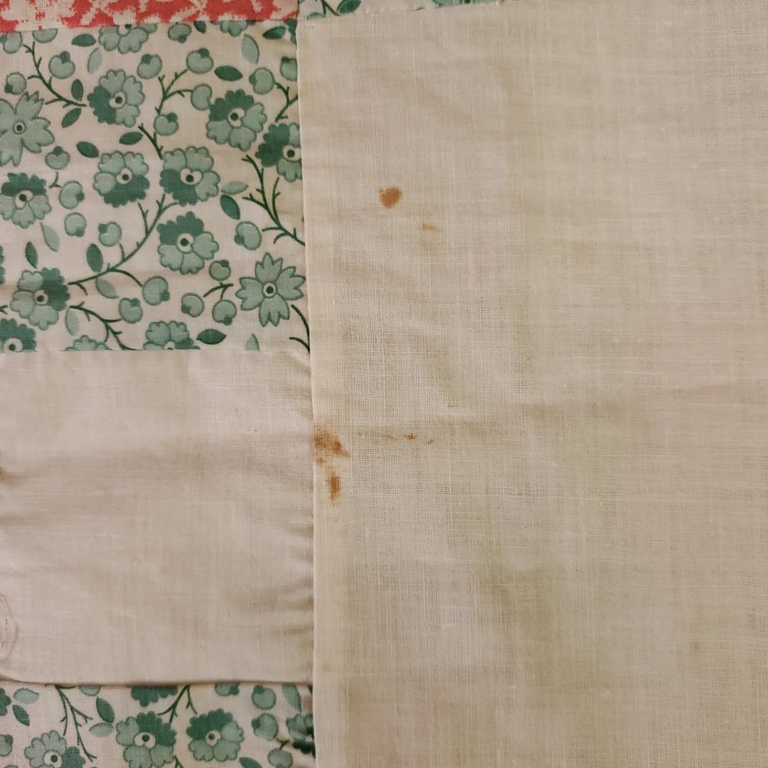 Floral Irish Chain Quilt Top