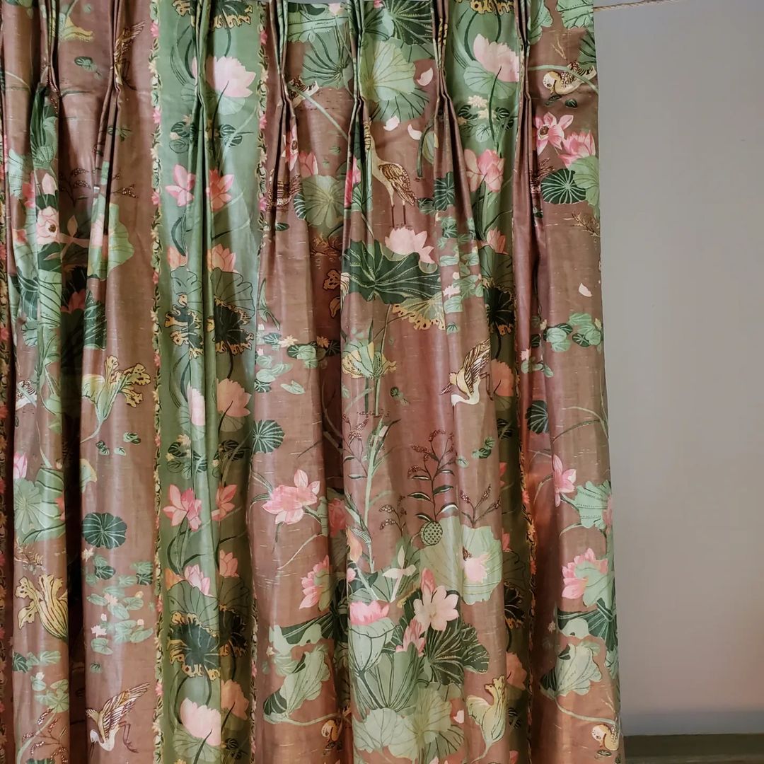 Large Chintz Curtain Panel