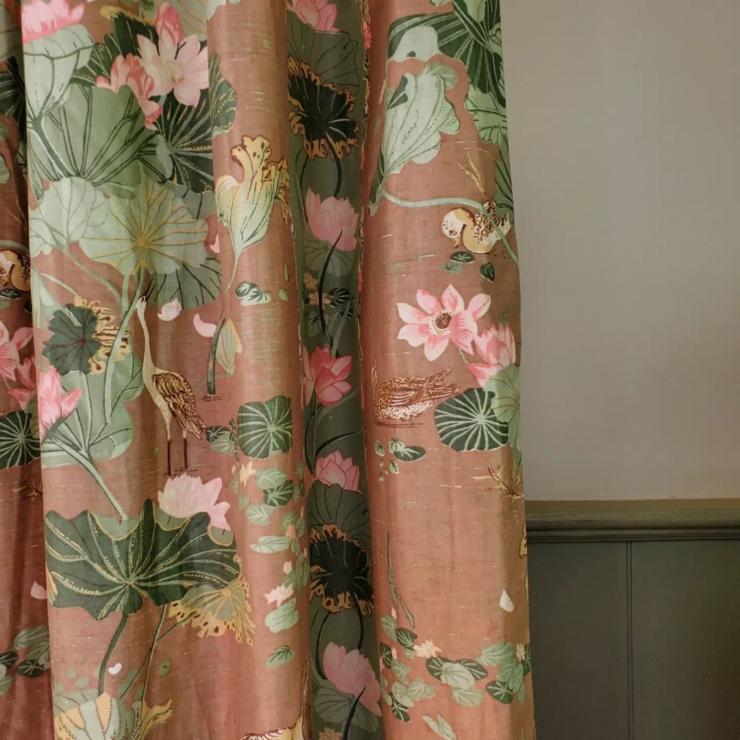 Large Chintz Curtain Panel