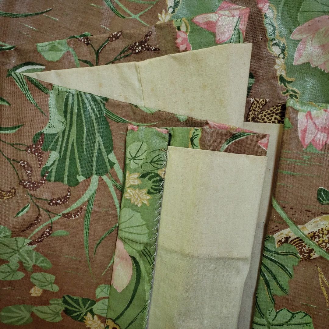 Large Chintz Curtain Panel