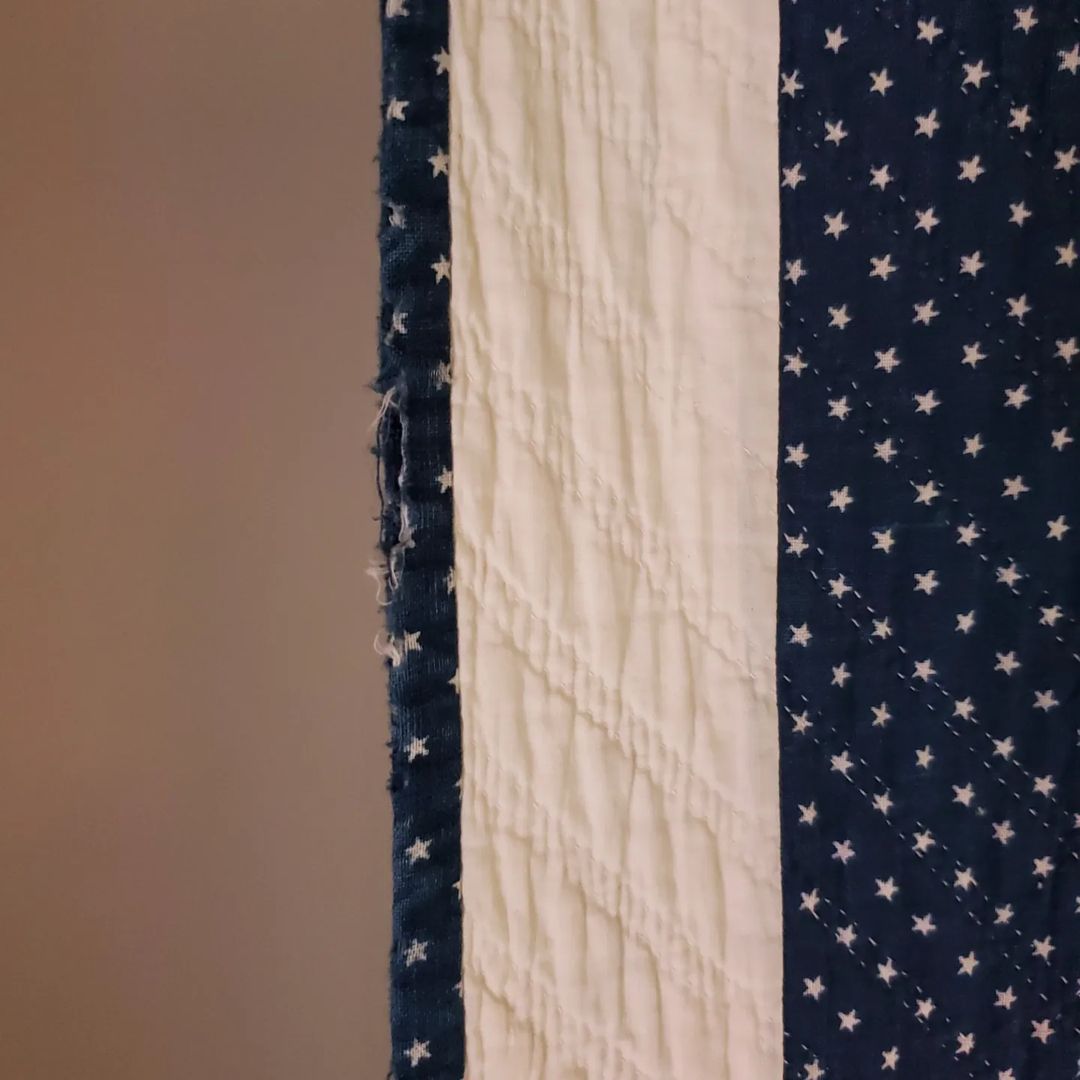 Indigo Star Ocean Waves Quilt