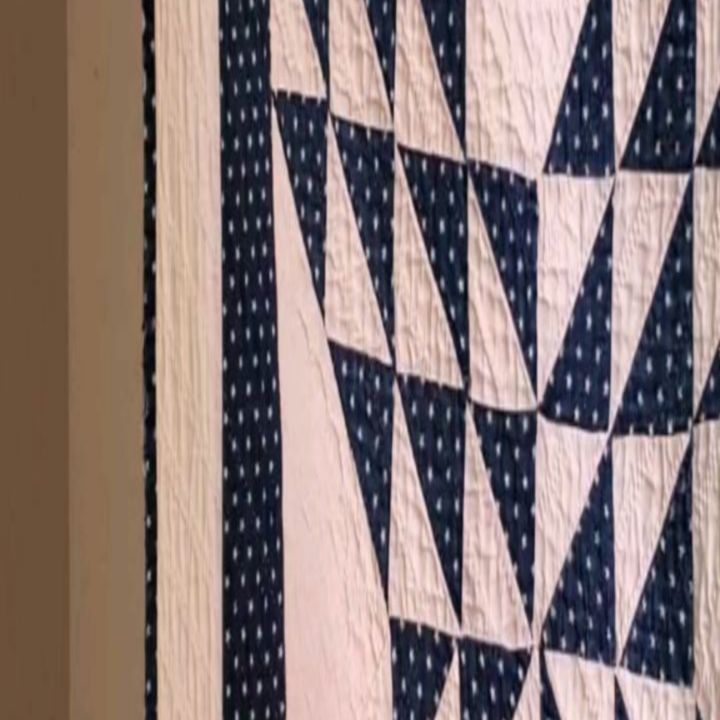 Indigo Star Ocean Waves Quilt