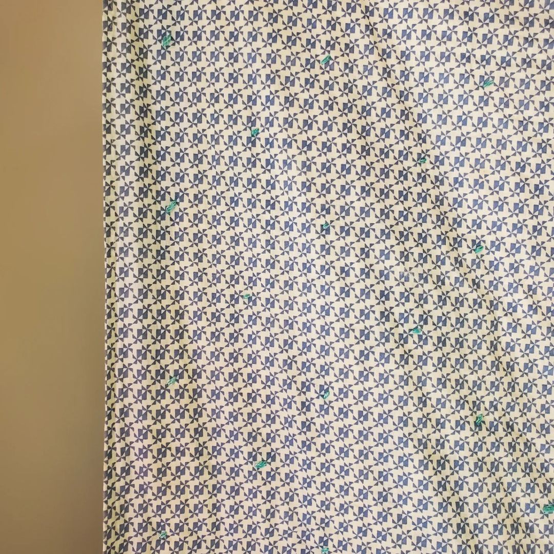 Hand Tied Blue Quilt
