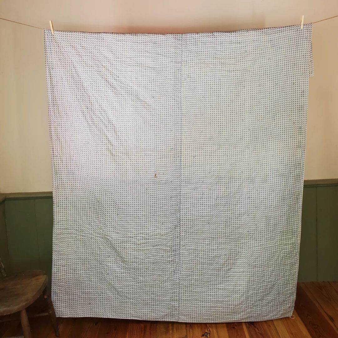Hand Tied Blue Quilt