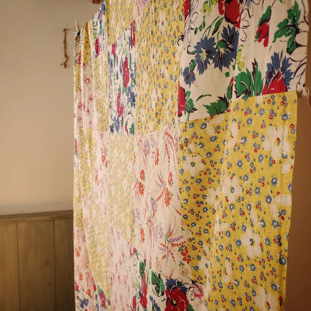 Feed Sack Quilt Top