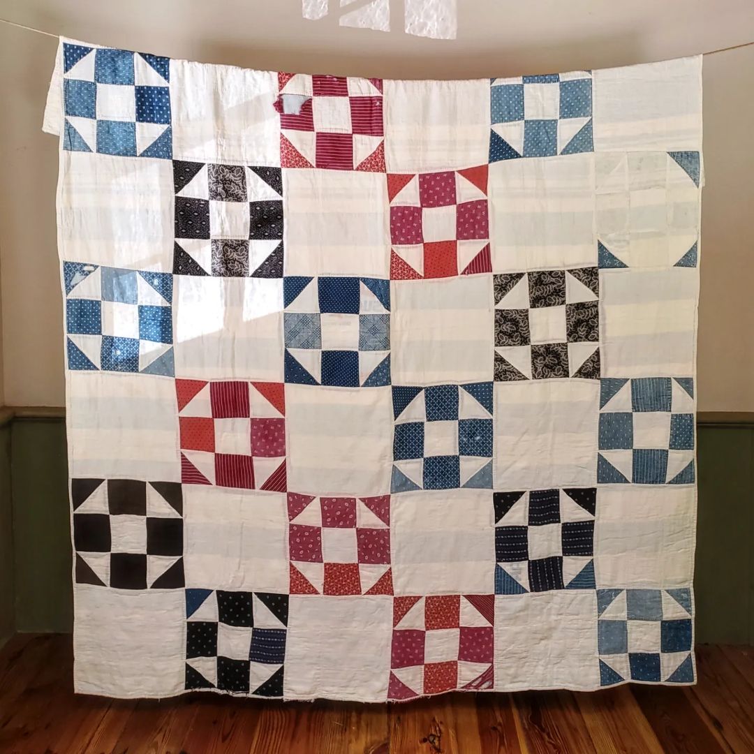 Indigo Shoo Fly Quilt