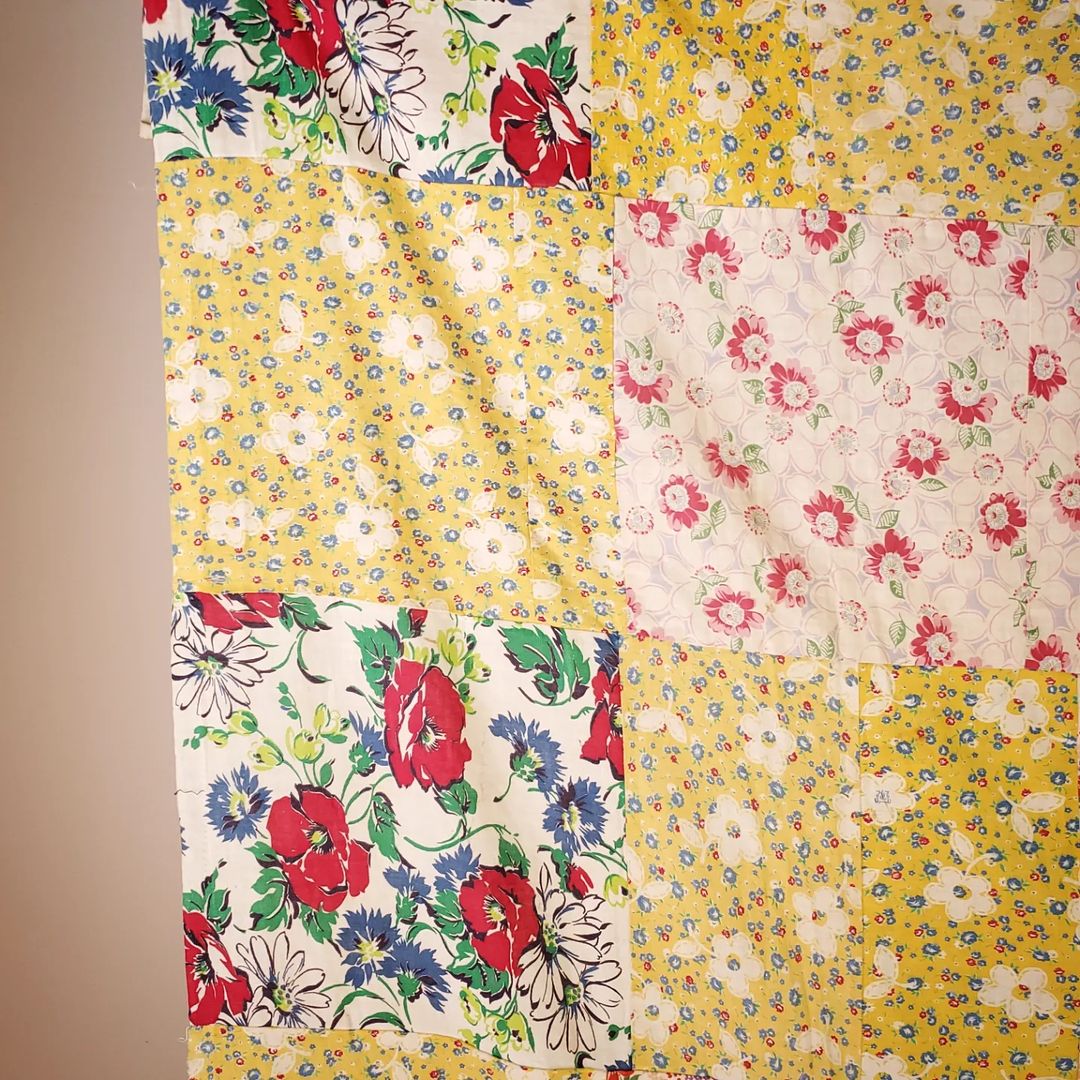 Feed Sack Quilt Top