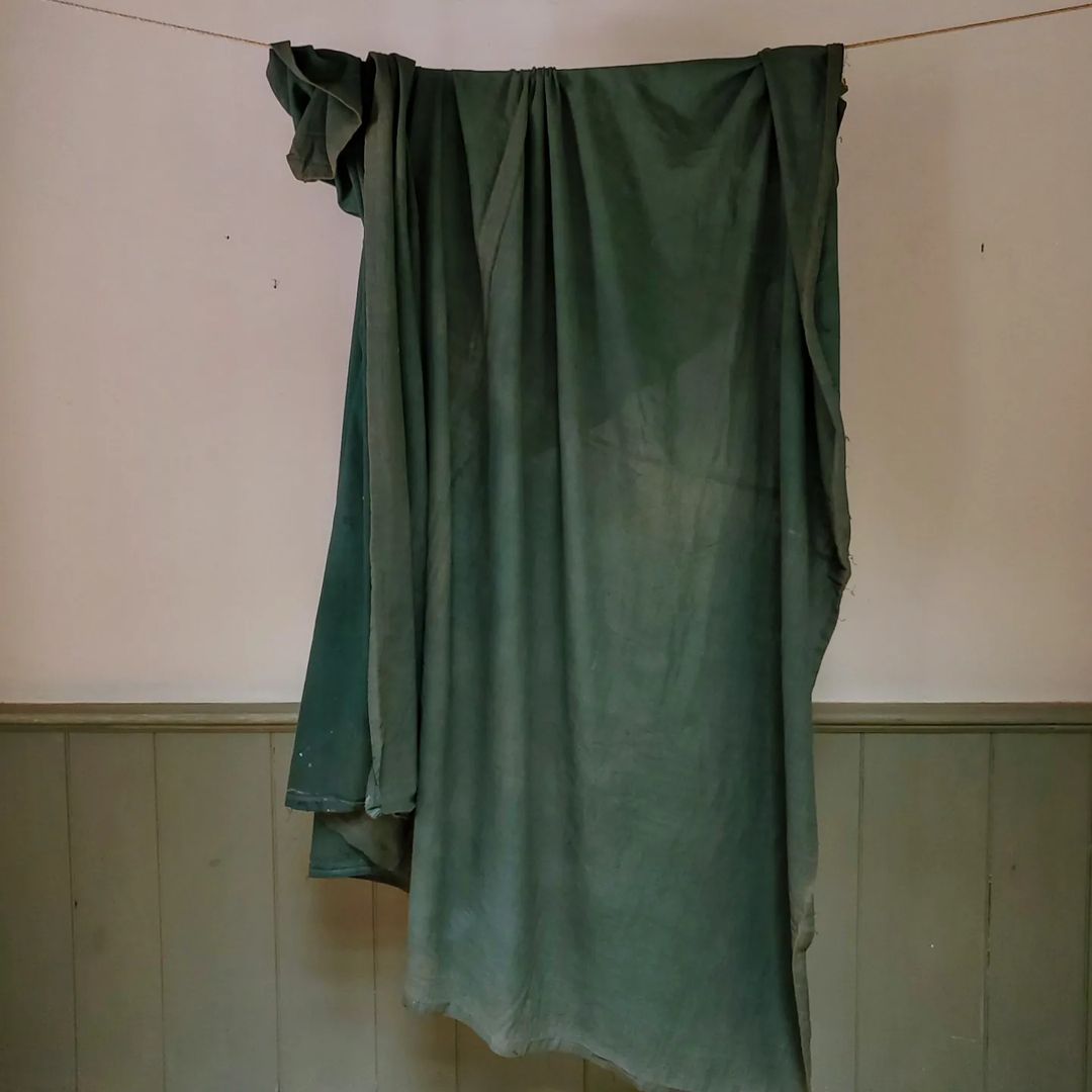 Green Feedsack Quilt Back