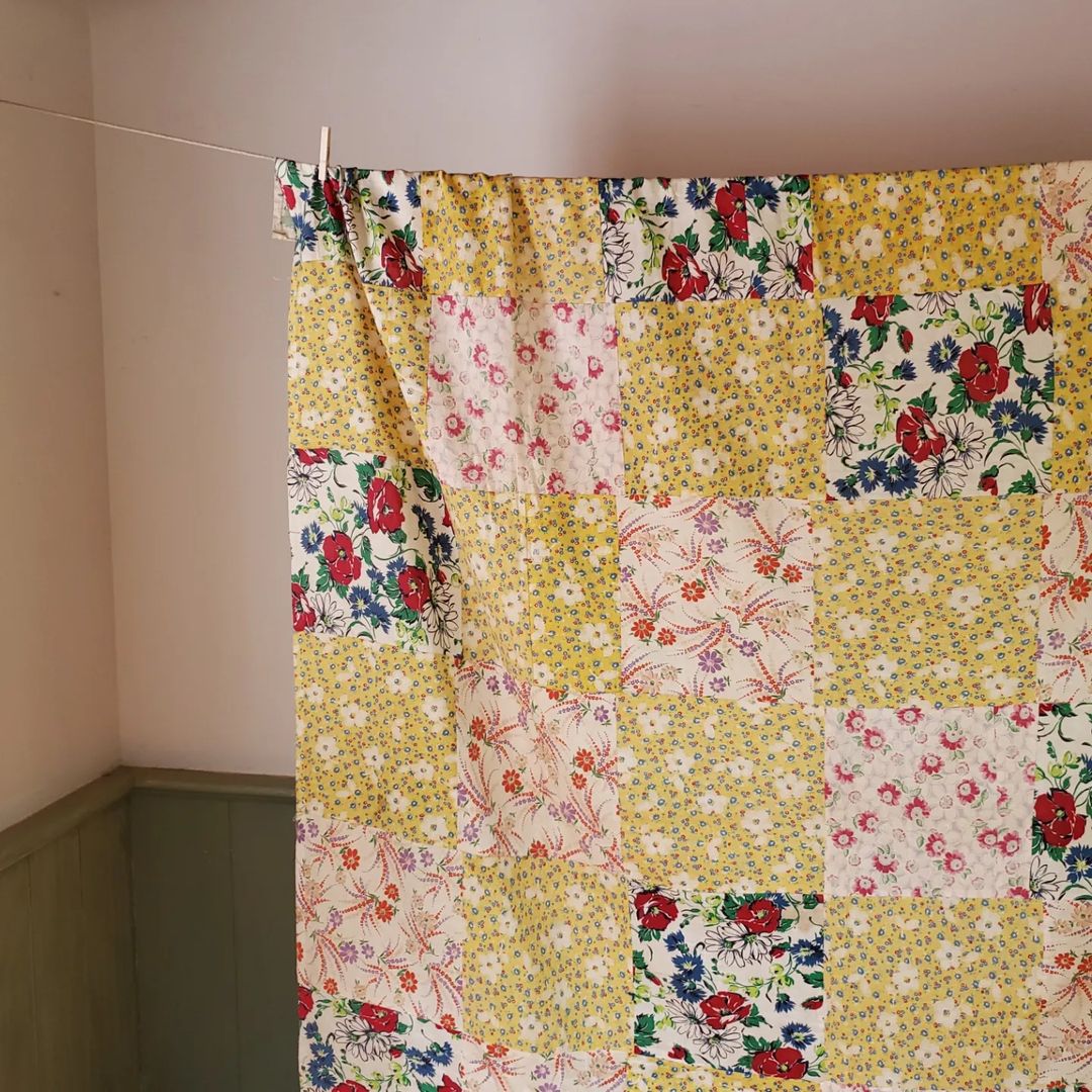 Feed Sack Quilt Top