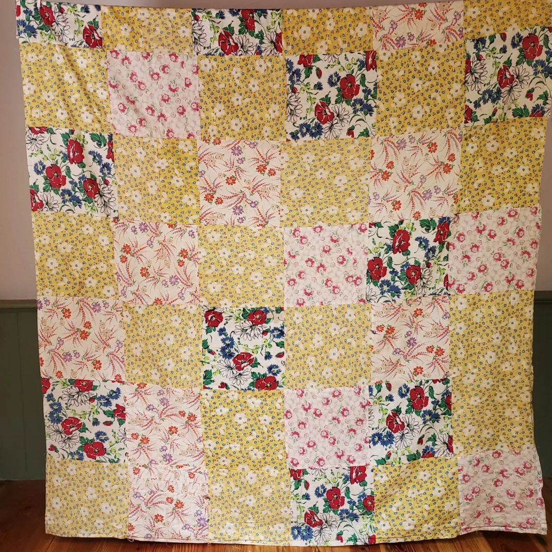 Feed Sack Quilt Top