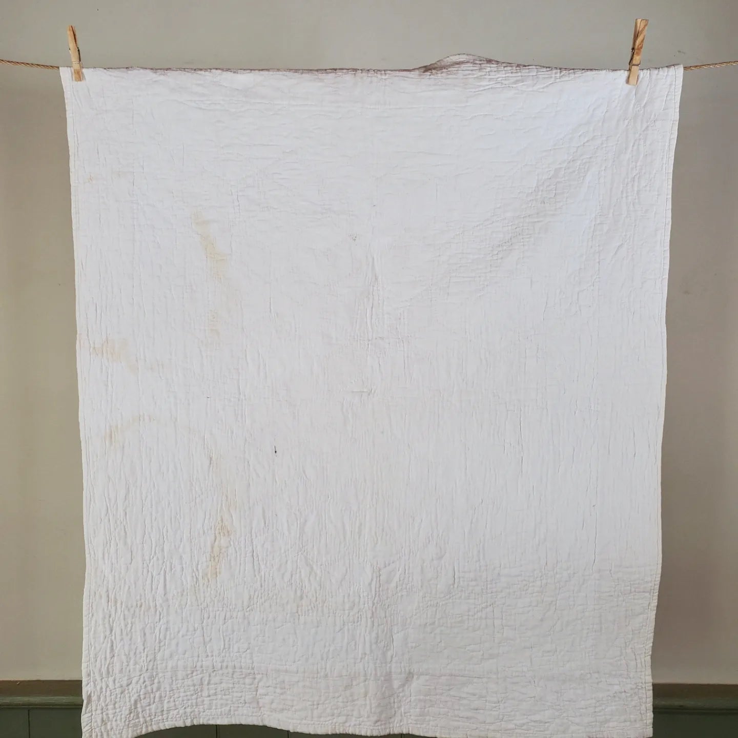 Pale Pink Vintage Crib Quilt