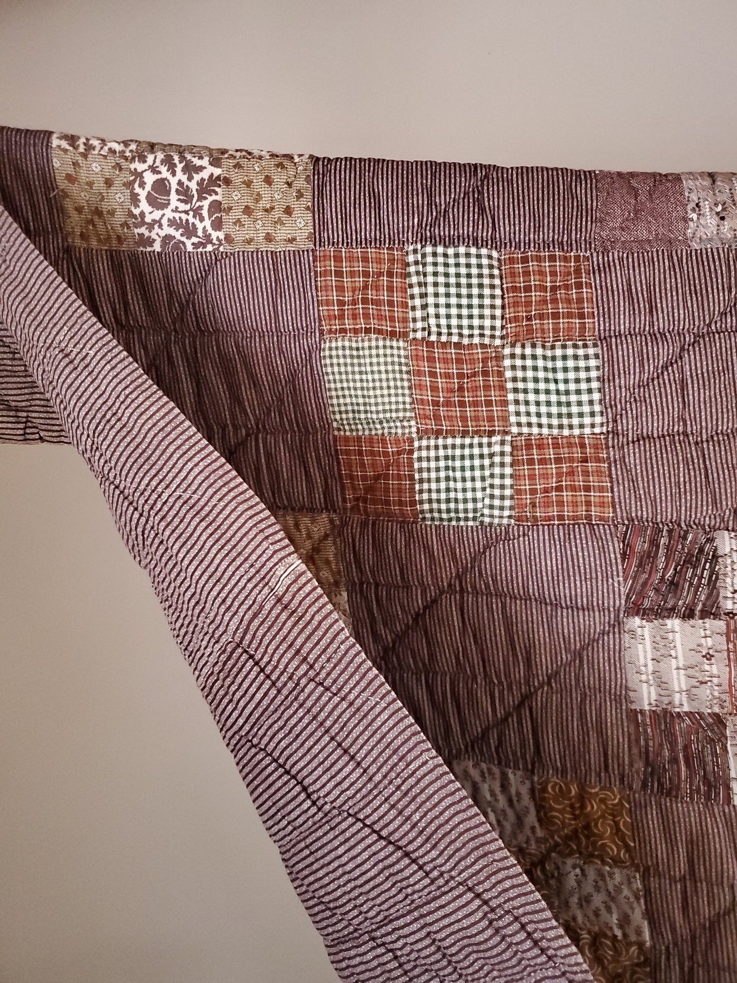 19th Century Nine Patch Antique Quilt