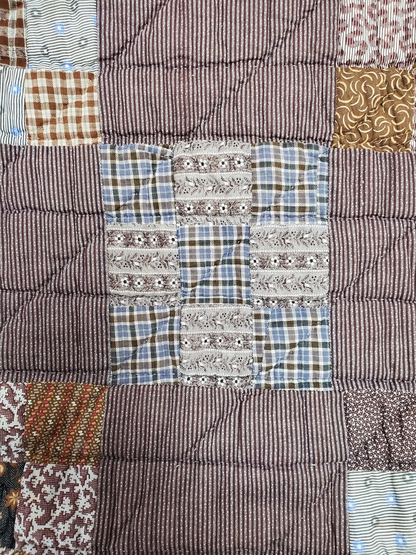 19th Century Nine Patch Antique Quilt