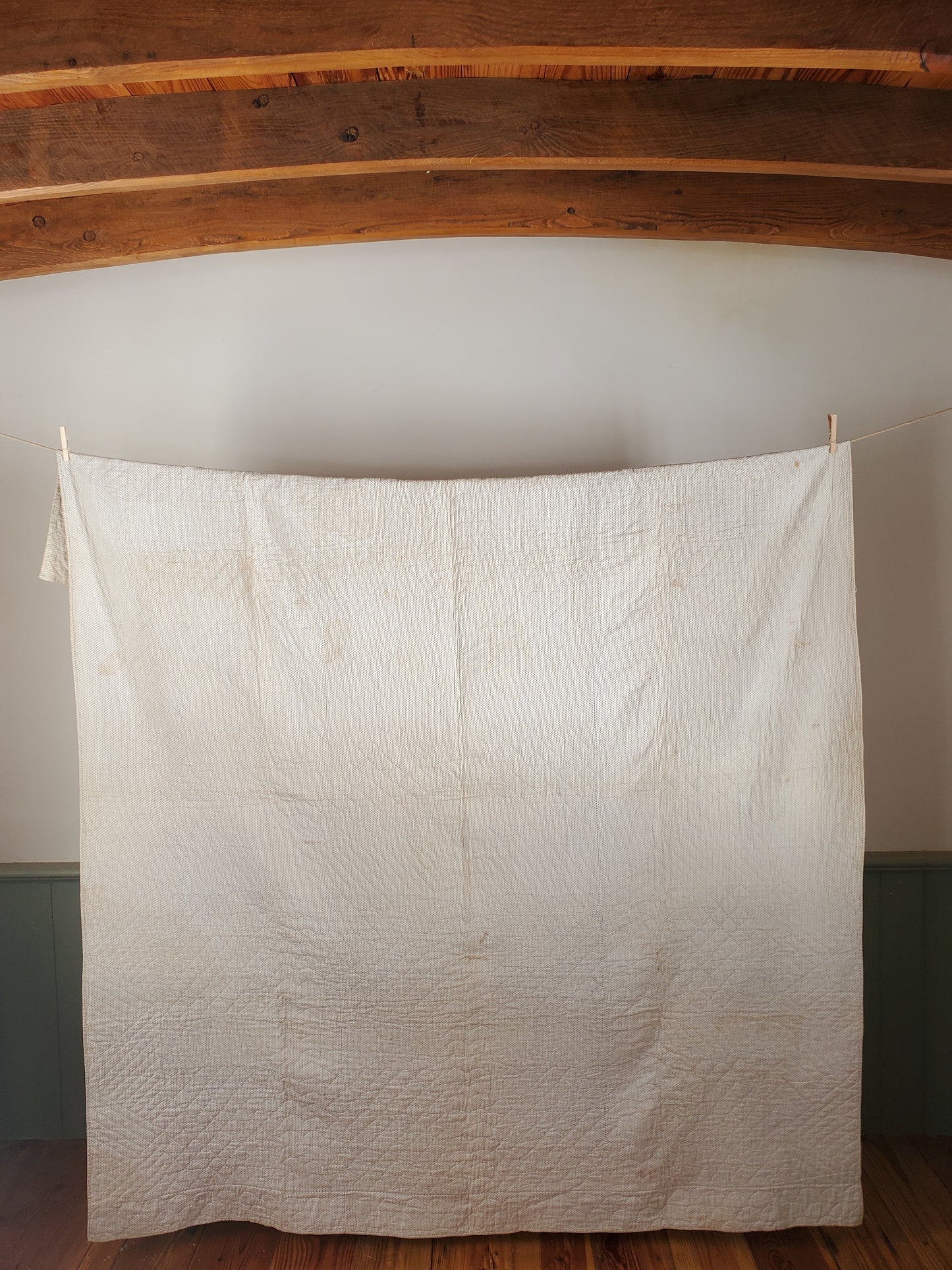 Early 19th Century Rolling Stone Antique Quilt