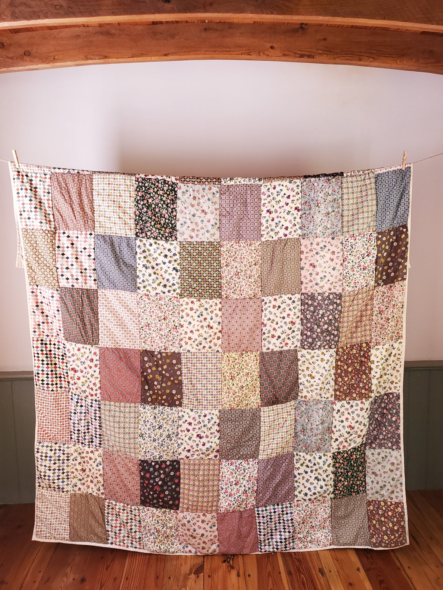 Vintage Patchwork Floral Quilt