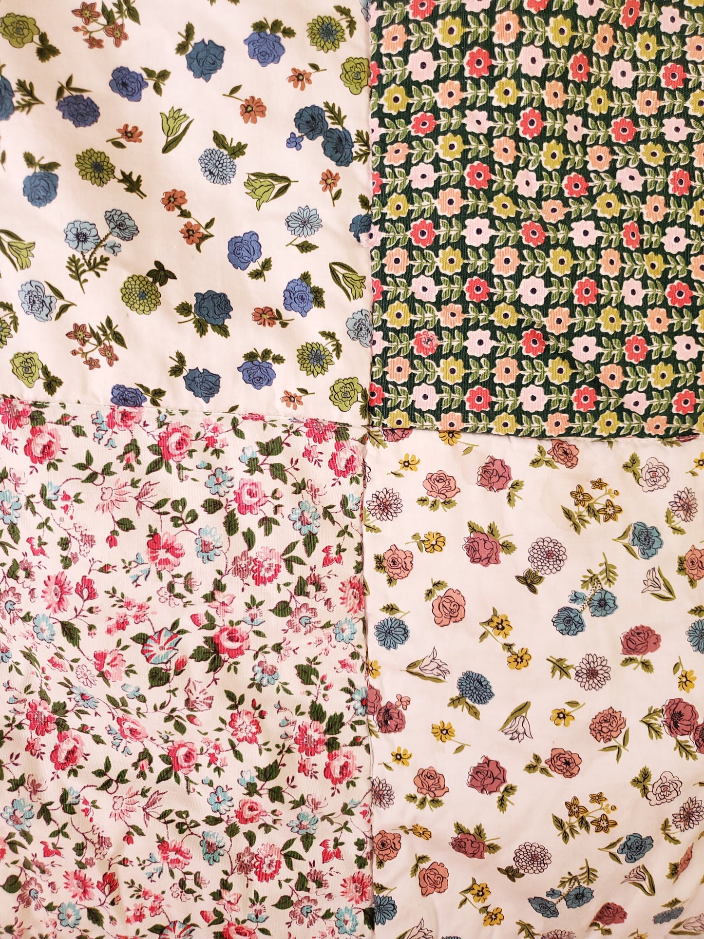 Vintage Patchwork Floral Quilt