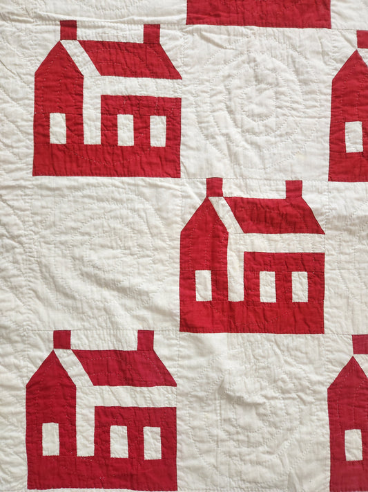 Antique Schoolhouse Quilt c1920