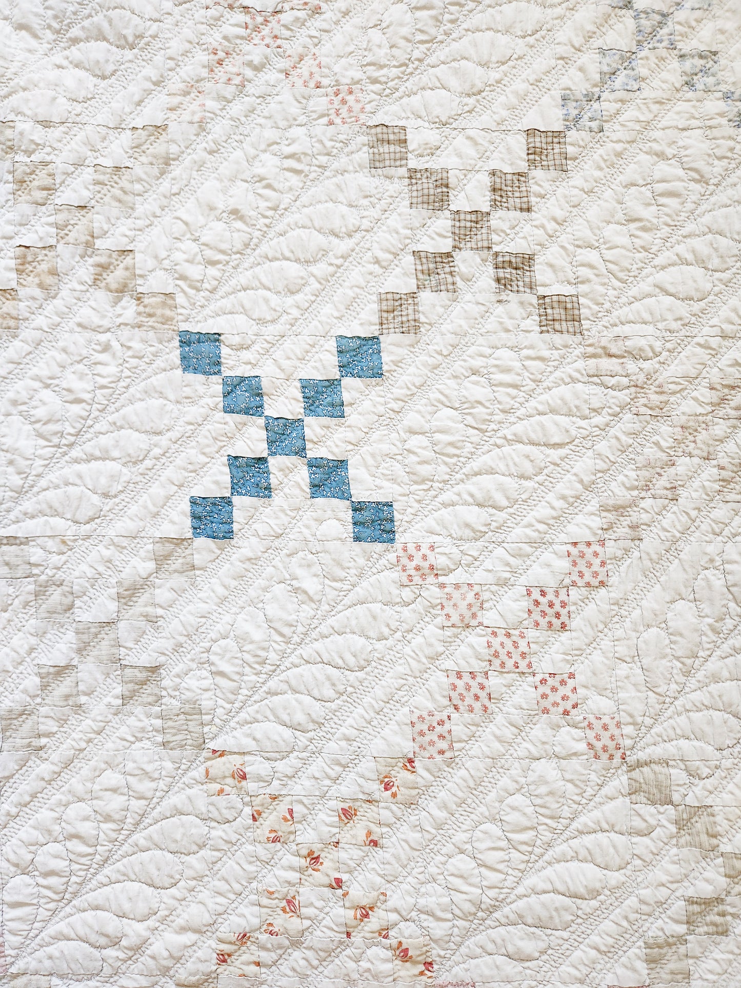 Mid 19th Century Irish Chain Quilt