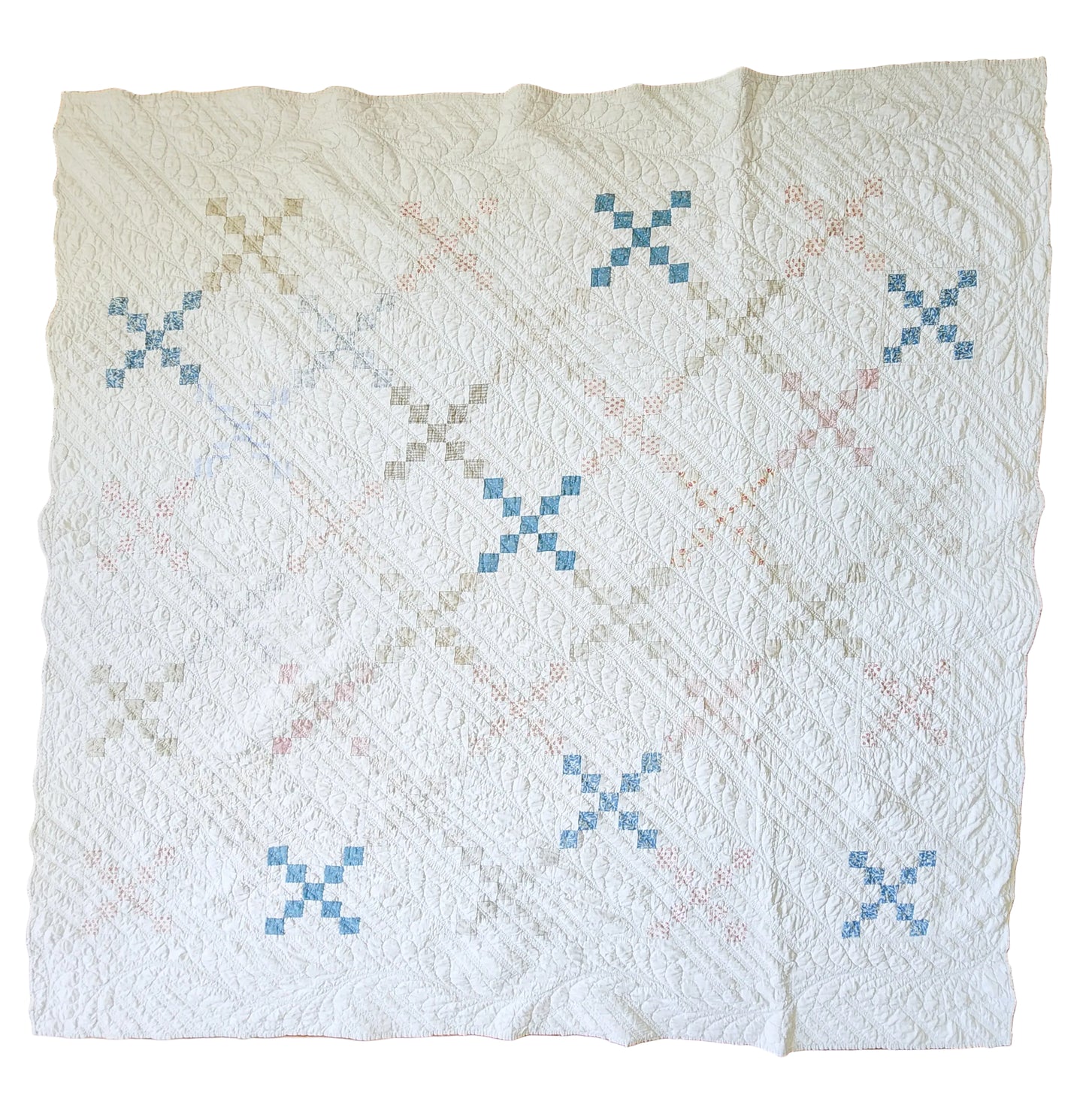 Mid 19th Century Irish Chain Quilt